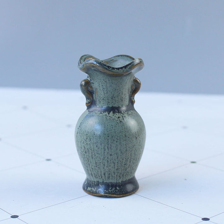 Elegant ceramic vase with artistic design