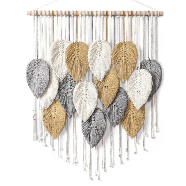 Macrame Leaf Wall Hanging Decor
