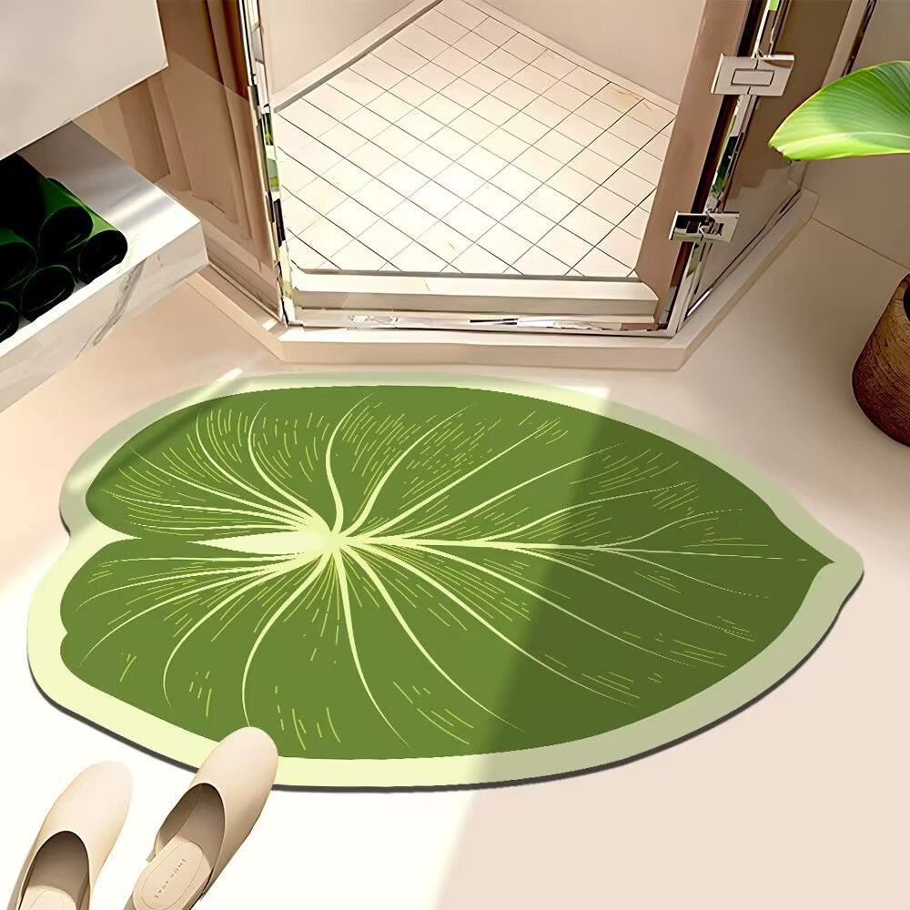 Leaf-Shaped Bath Mat