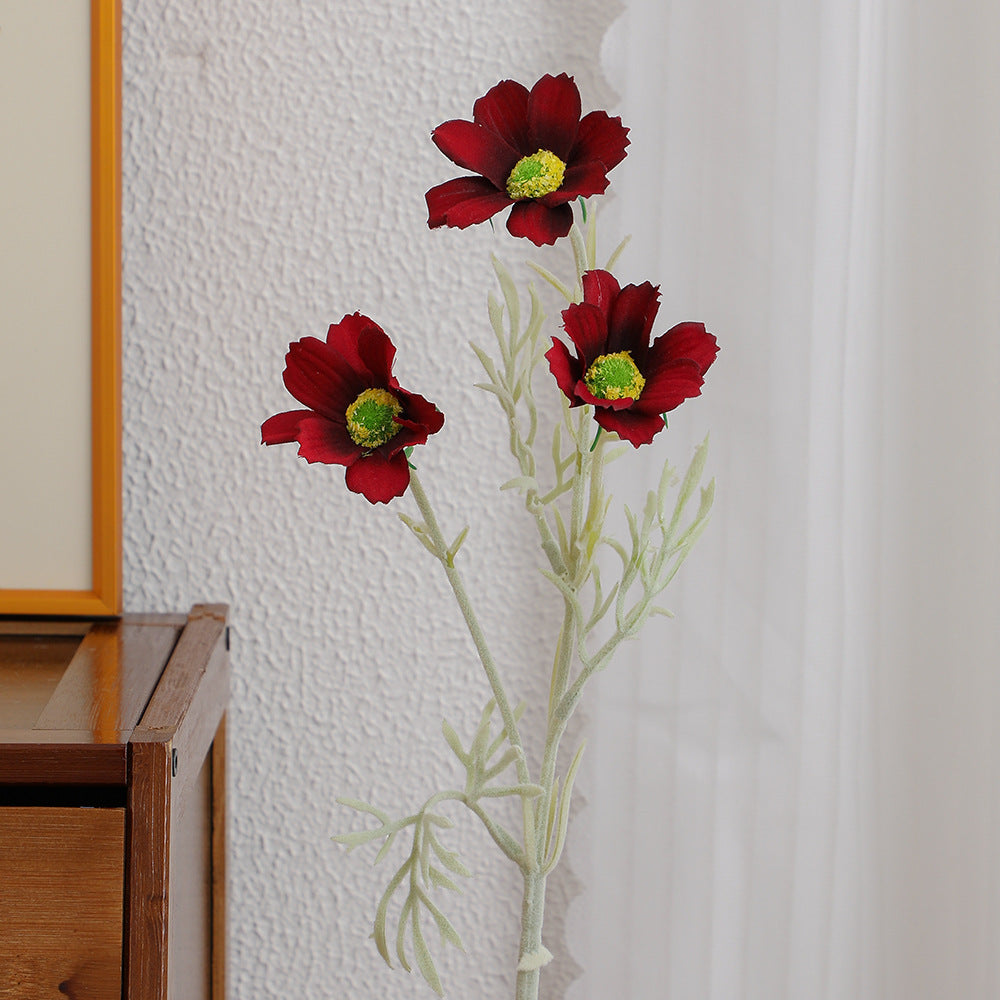 Elegant artificial flower bouquet with intricately detailed blooms