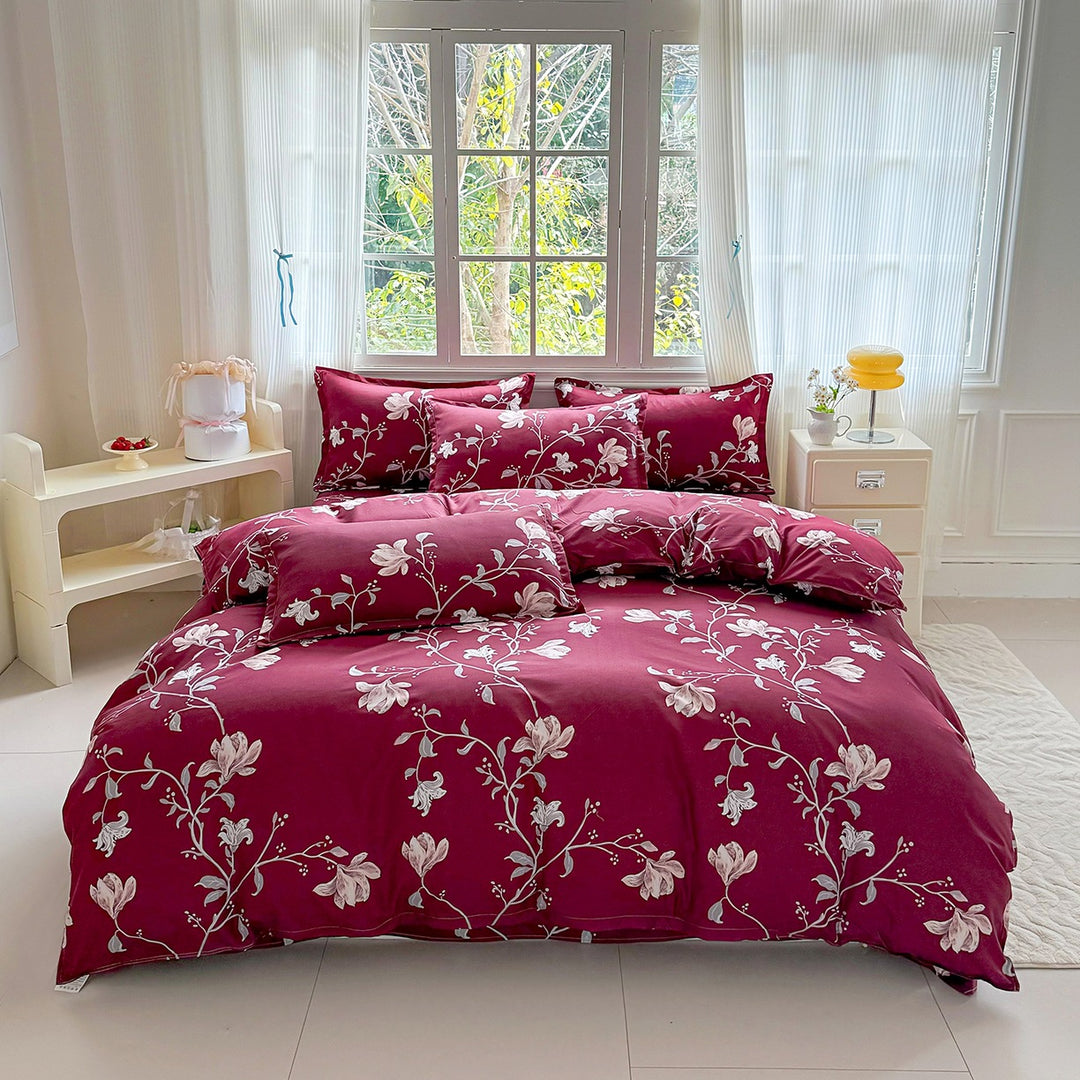 Luxury Floral Print Bedding Set
