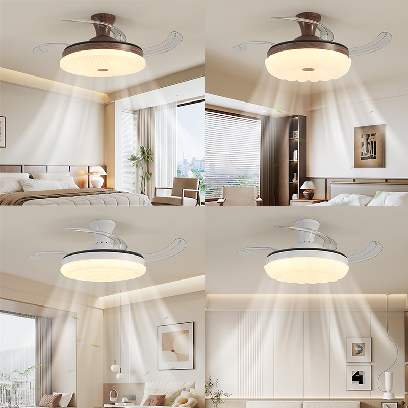 Modern decorative ceiling fan light fixture