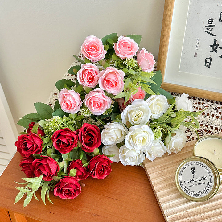 Realistic Artificial Rose Bouquet