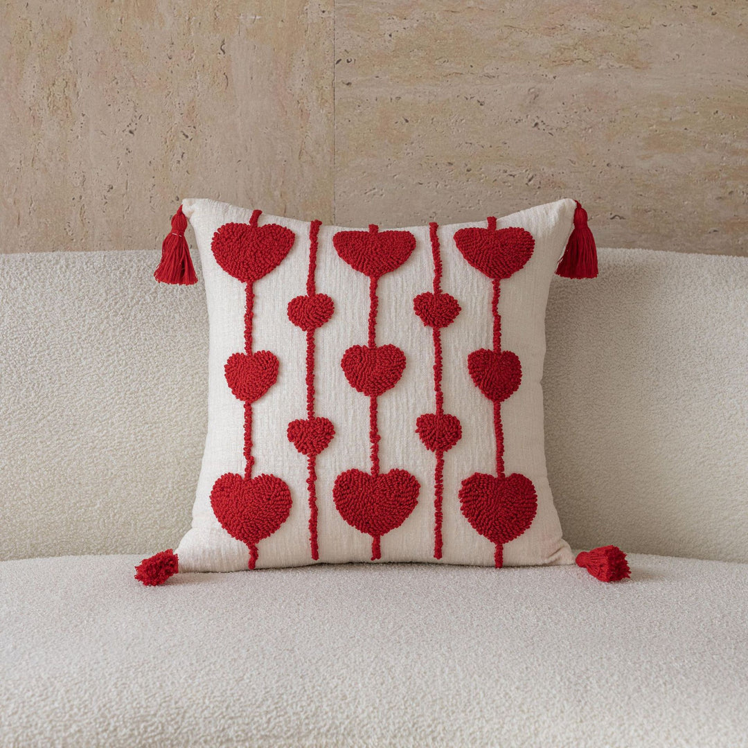 Decorative Textured Love Pillow