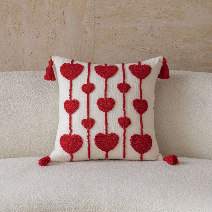 Decorative Textured Love Pillow