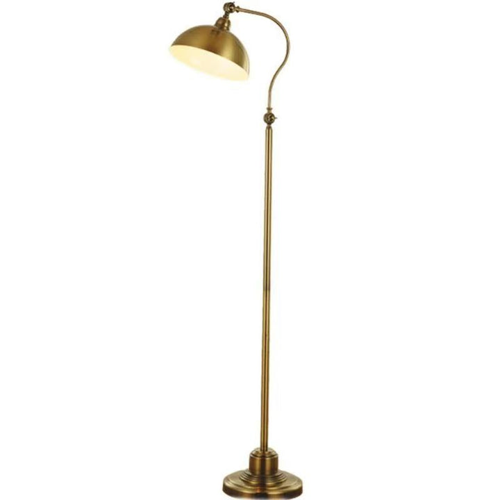 Adjustable brass reading light