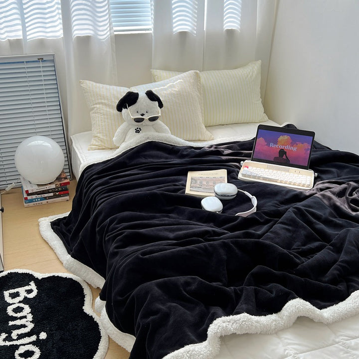 Fluffy Sherpa-Fleece Blanket