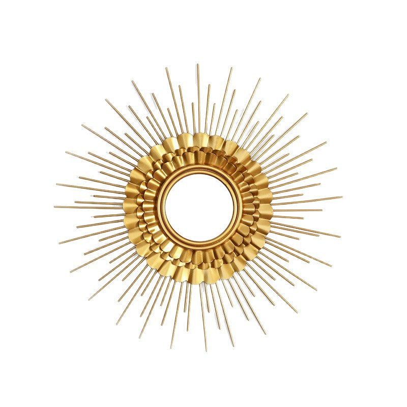 Sunburst Pattern Decorative Wall Mirror