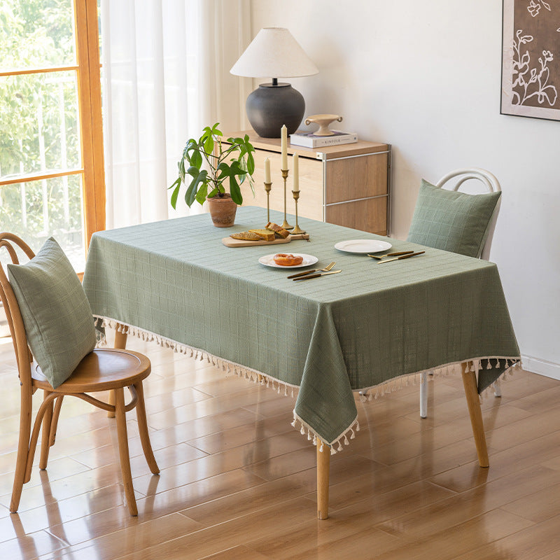 Elegant Woven Tablecloth