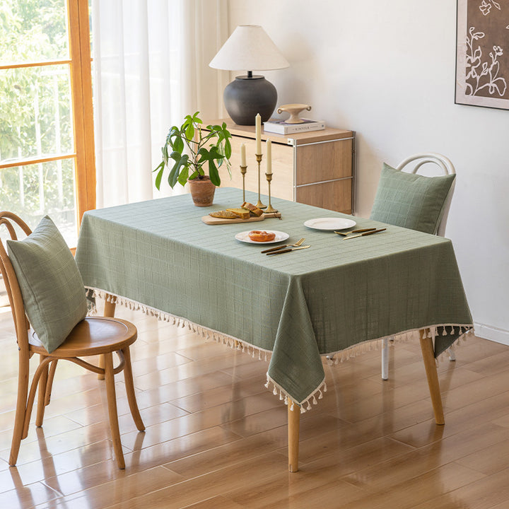 Elegant Woven Tablecloth
