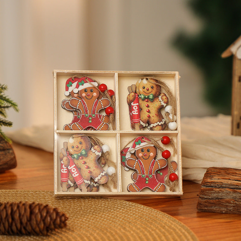 Decorative Christmas ornaments in gnome design