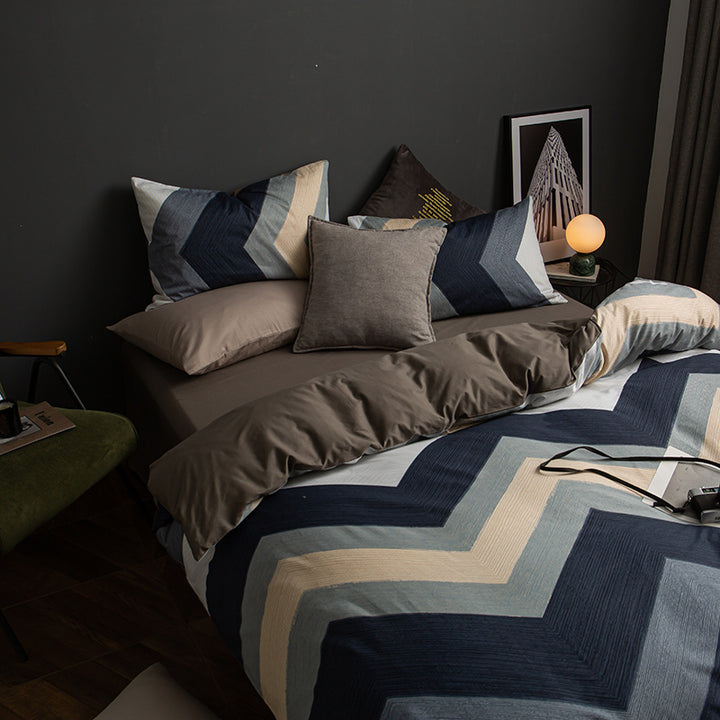 Decorative Geometric Patterned Bedding Set Avarnia