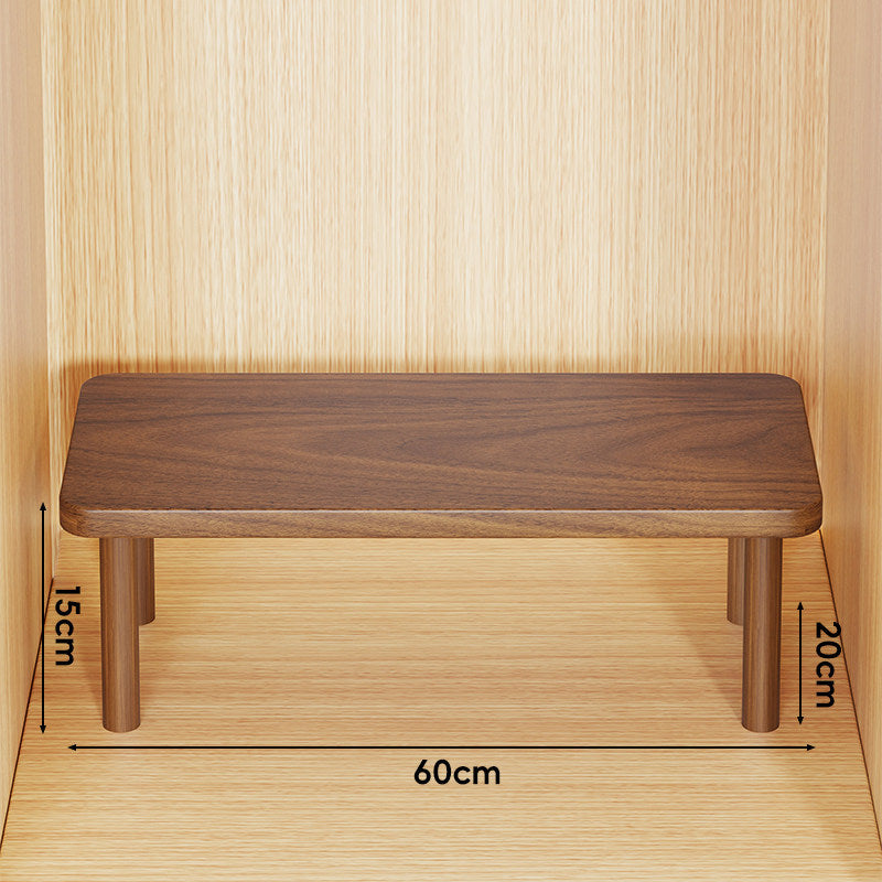 Adjustable Multi-Height Wooden Monitor Riser and Desktop Shelf