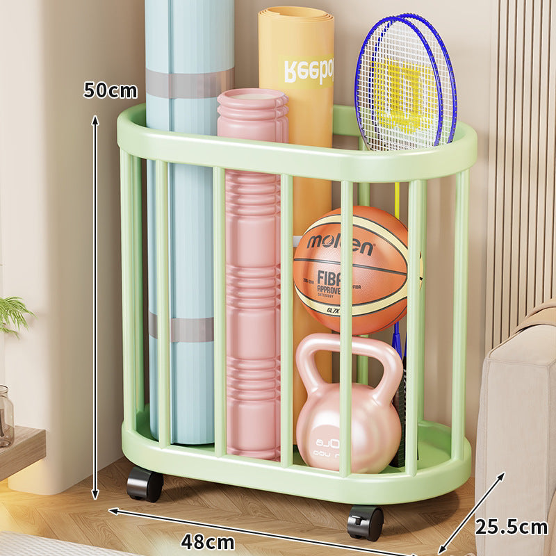 Vertical Rolling Sports Gear Organizer Rack