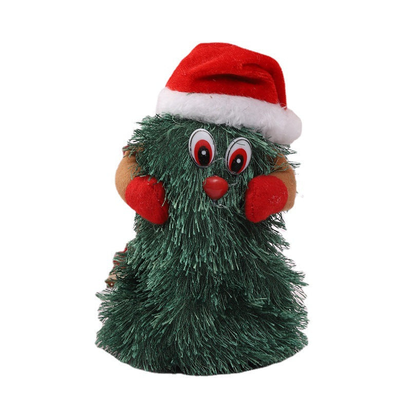 Cute Christmas tree figure with hat