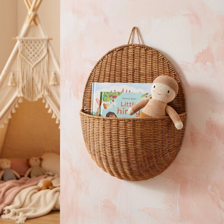 Wall basket for stylish storage