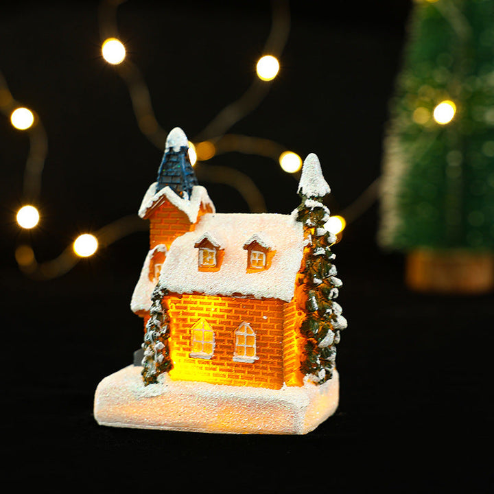 Decorative Christmas lighting with LED house design
