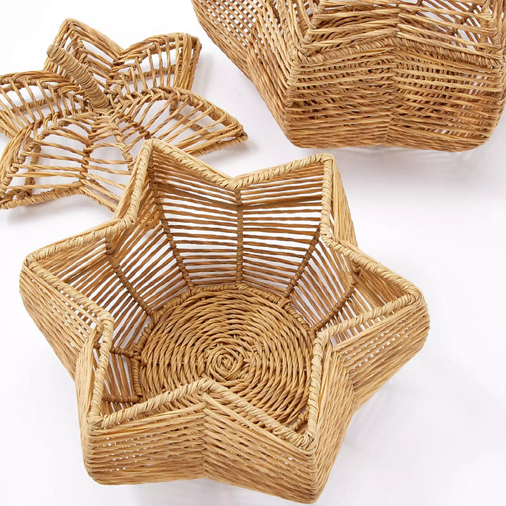 Handcrafted fruit basket in pumpkin design