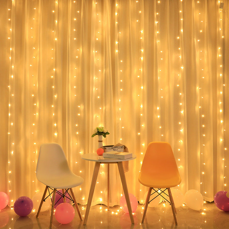 Outdoor waterproof LED curtain lights with icicle design