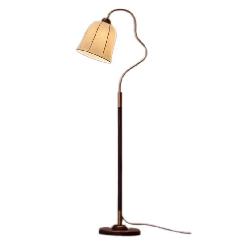 Floor lamp with curvy design