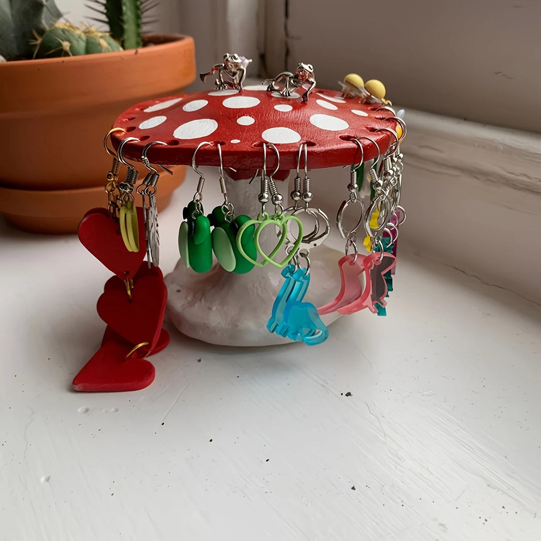Whimsical Mushroom-Shaped Decorative Figurine