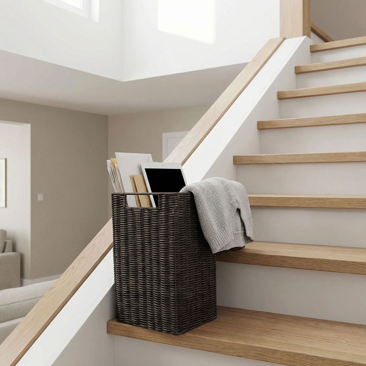 Storage basket with carrying handles