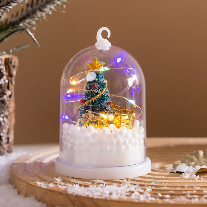 Decorative lantern with Christmas motif