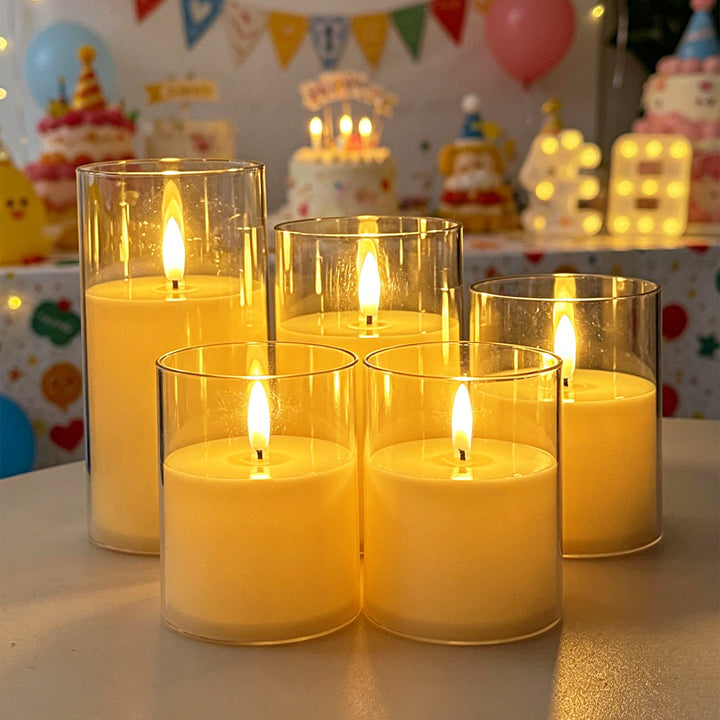 LED Scented Candle with Flame Effect