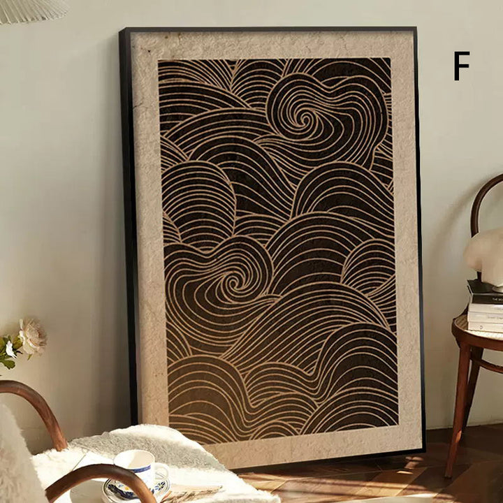 Floral Textured Framed Wall Art