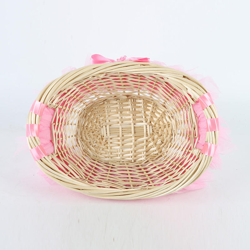 Decorative basket with ruffle detail