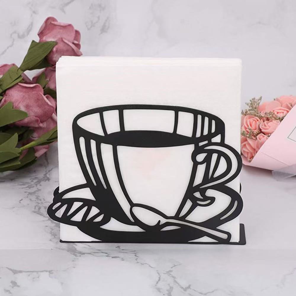 Elegant napkin holder made of metal