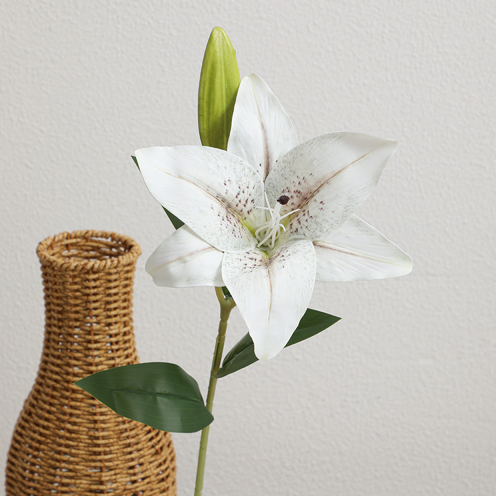 Artificial lily bouquet with realistic details
