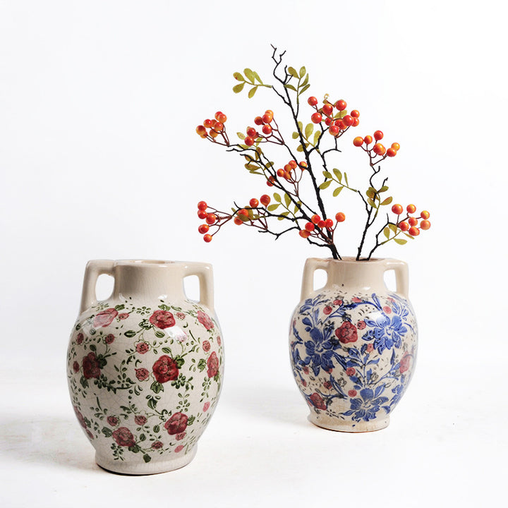 Floral Ceramic Flower Pot