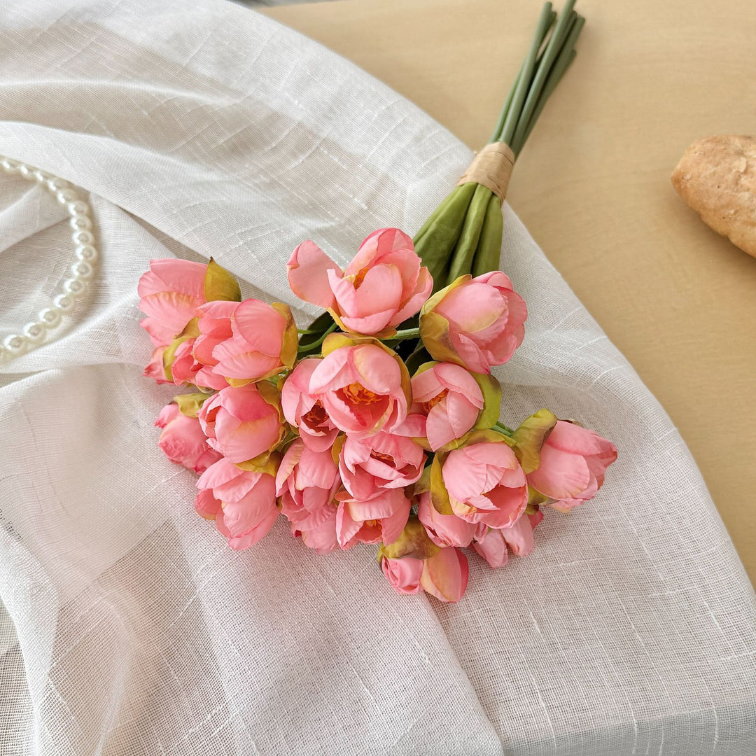 Realistic Artificial Tulip Bouquet