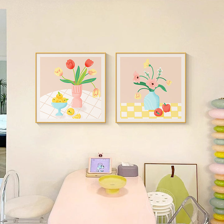 Decorative Framed Floral Still Life Art Print