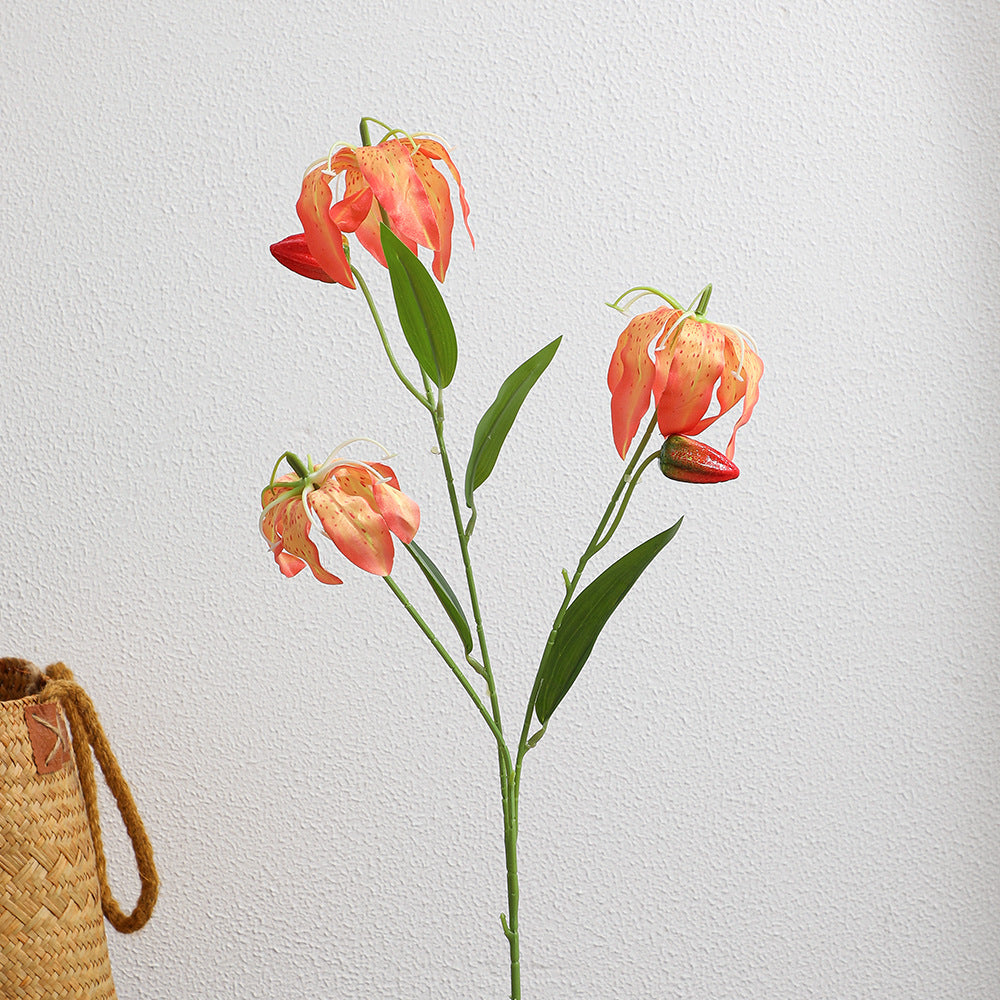 Artificial orchid bouquet with vibrant blooms and fine details