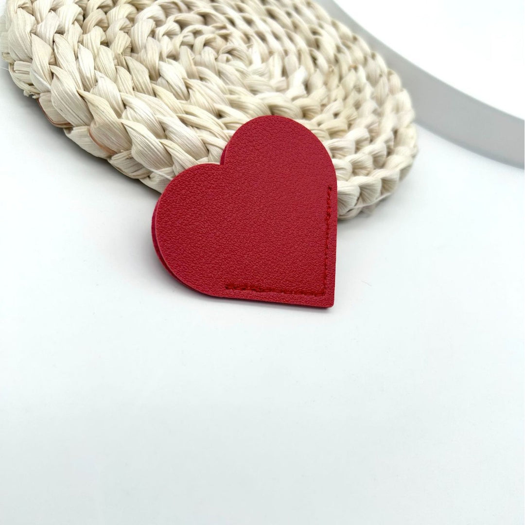 Heart-Shaped Leather Accessory