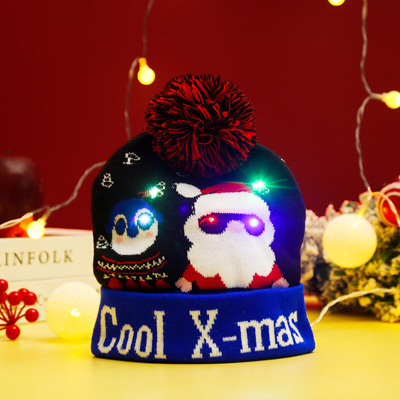 Funny Christmas hat with LED lights