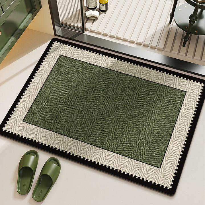 Elegant Herringbone Pattern Area Rug