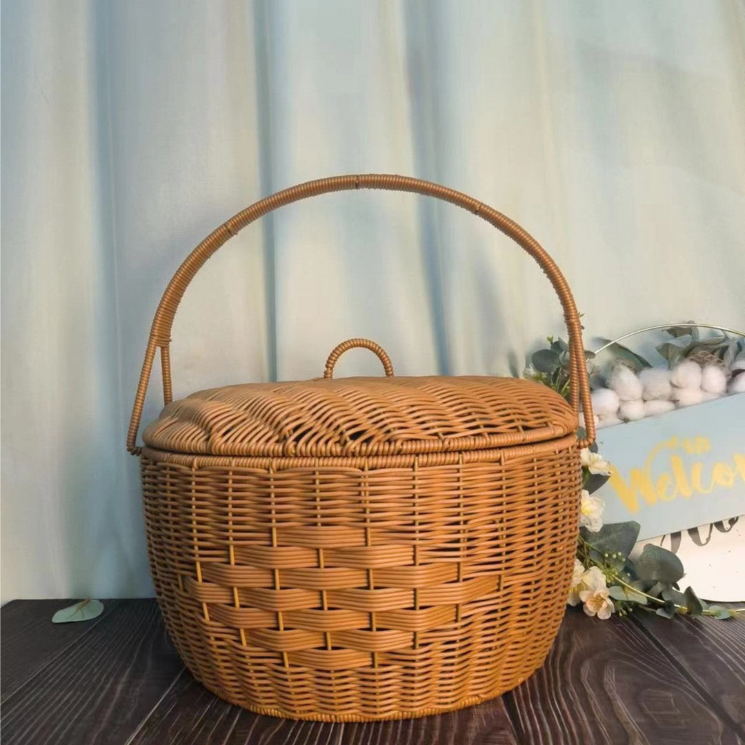 Handcrafted Woven Picnic Basket