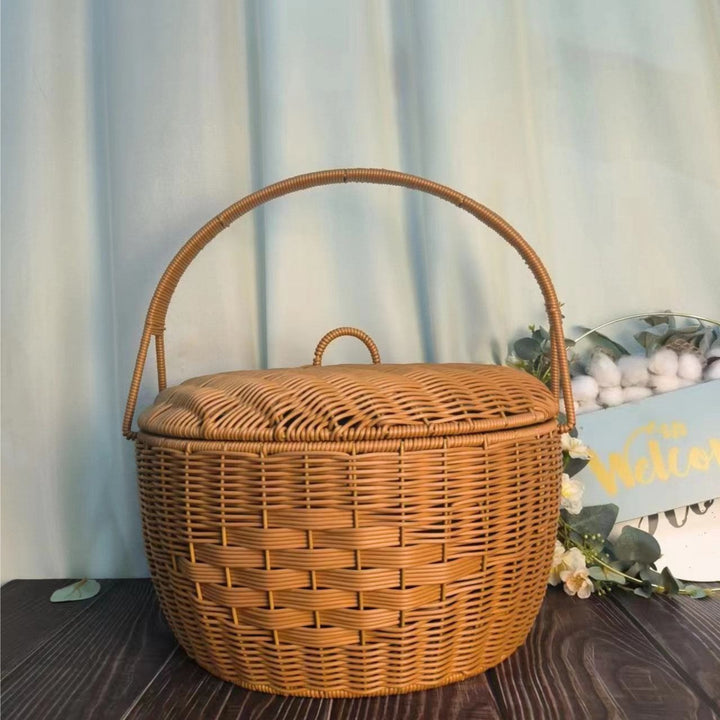 Handcrafted Woven Picnic Basket