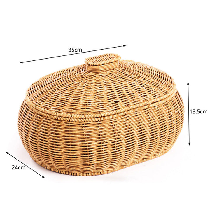 Woven Storage Container with Lid