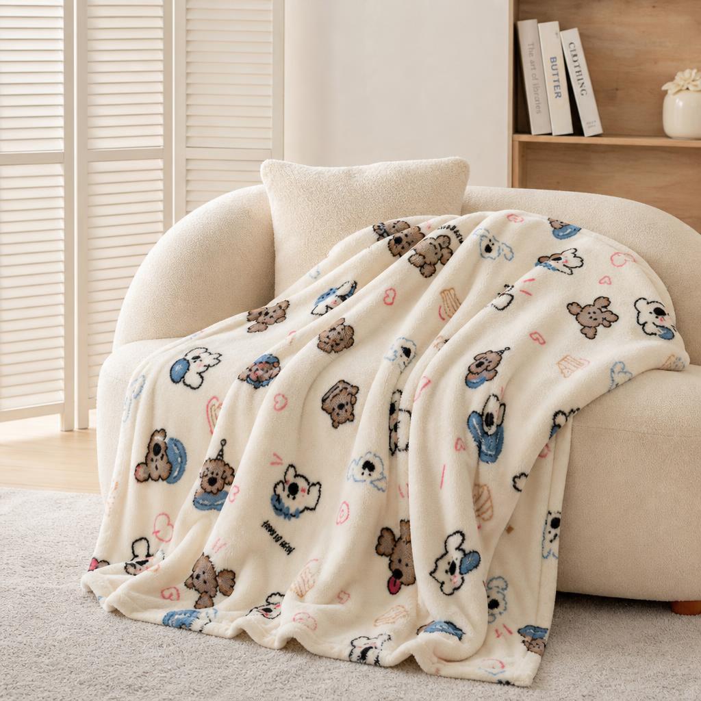 Playful Pet Print Blanket
