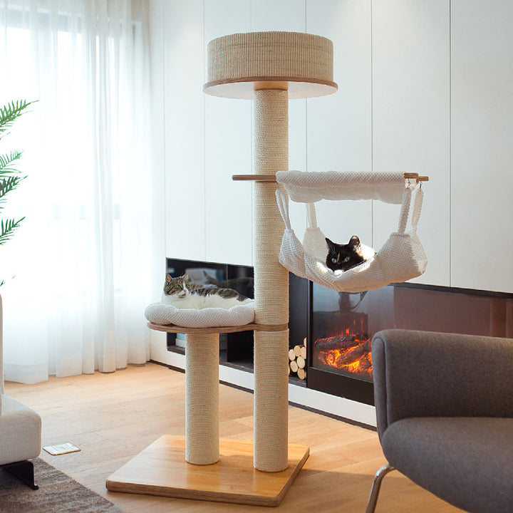 High-quality cat tree with multifunctional resting areas