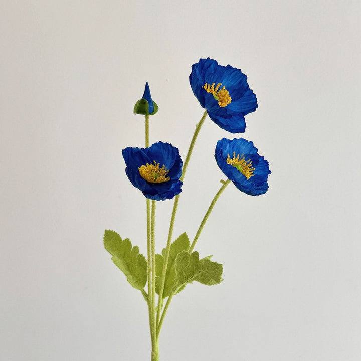Realistic Poppy Floral Stem for Flower Arrangements