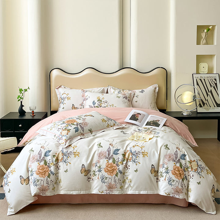 Floral Pattern Duvet Cover Set