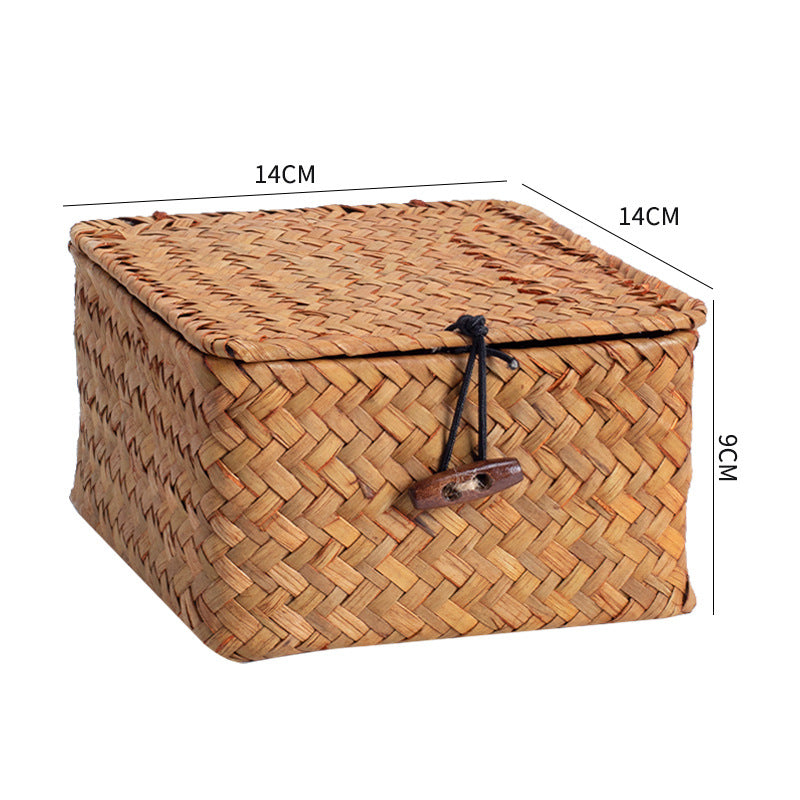 Handcrafted Rectangular Woven Storage Container