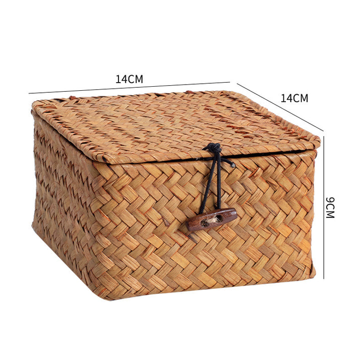 Handcrafted Rectangular Woven Storage Container