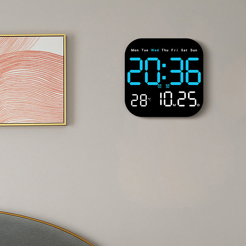 Digital Multi-Function Alarm Clock with Temperature and Date Display