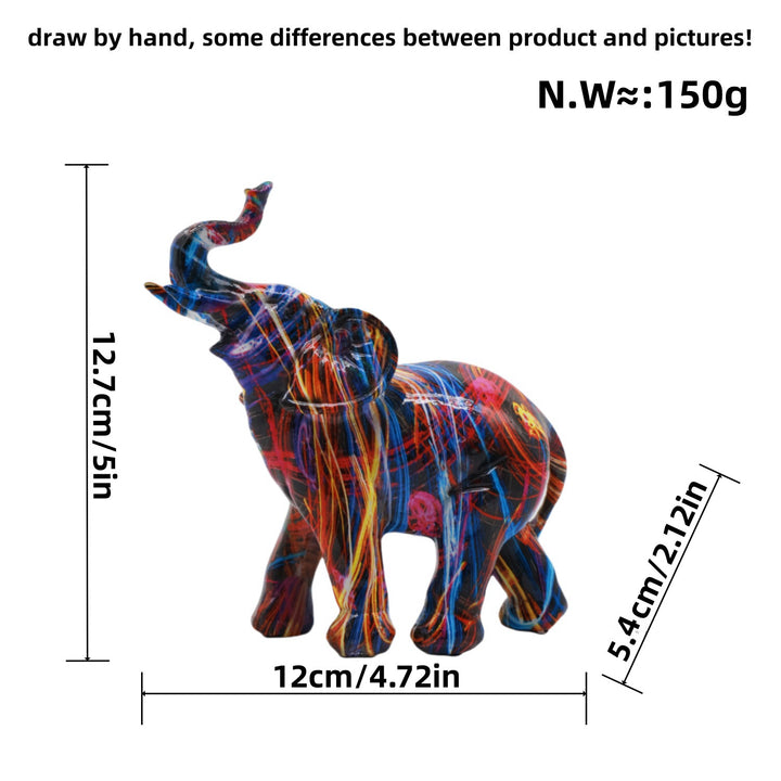Artistic Elephant Figure